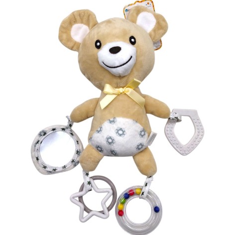 Погремушка МЯГКАЯ (БЕЖЕВЫЙ МИШКА)
