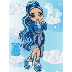 Картина по номерам "Rainbow High. Skyler" со стразами 30х40см