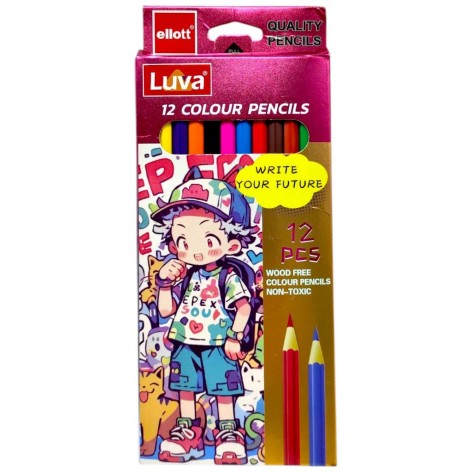 Олівці 12 кольорів "Luva Cello" Хлопчики