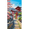 Картина по номерам "Японская весна" 40*80 см