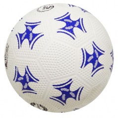 М'яч футбольний BT-FB-0306 білий з блакитним