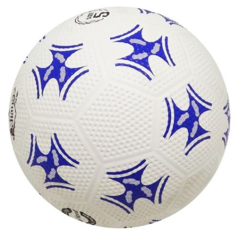 М'яч футбольний BT-FB-0306 білий з блакитним