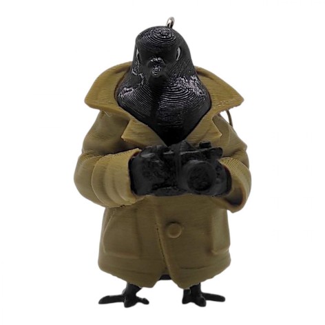 Брелок 3D печать "Брейнрот. Голубиро Шпиониро"