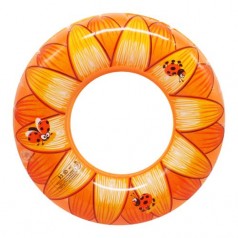 Круг надувной "Подсолнух", оранжевый 48 см