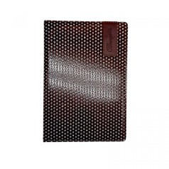 Блокнот Кожзам, А5, 80 листов, клетка (КОРИЧНЕВЫЙ)
