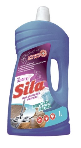 Средство для пола и поверхностей "SILA" 1,0 л Морской залив