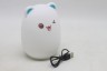 Силиконовый детский ночник «Котик» 7 LED цветов USB ночник-светильник
