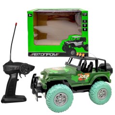 Машина на радіокеруванні "АВТОПРОМ. ДЖИП" (ЗЕЛЕНИЙ)