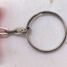 Брелок 3d печать "КОТИК С пружиной" (коричневый), KEYCHAIN