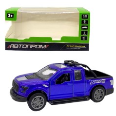 Машинка металлическая "АВТОПРОМ, FORD PICUP", СИНИЙ (коробка - 15х7х7 см)