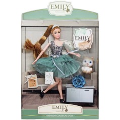 Кукла "Emily" с котиком и цветком