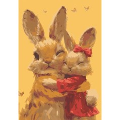 Картина за номерами "Рідні обійми" 28x40 см