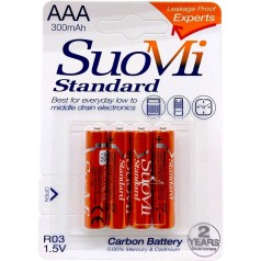 Батарейки "SuoMi" мини-пальчиковые, ААА 1,5V (4 шт)