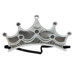 Корона на голову на сріблястій гумці