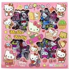 Наліпки, аніме "Hello Kitty" (100 аркушів 6х6 см з наліпками) вид 4