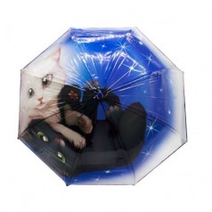 Зонт прозрачный "Котики", 75 см