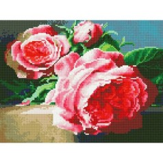 Алмазная мозаика "Садовые розы"