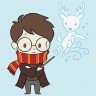 Набір для розпису по номерах для дітей WB "Harry Potter: Милий Патронус" 25х25см