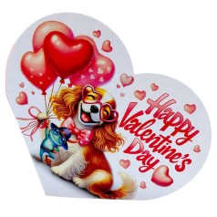 Открытка поздравительная "Валентинка" 17,3х9.4 см