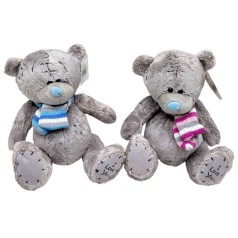 Мягкие игрушки "Мишки в шарфиках" 20 см (микс)