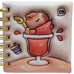 Блокнот 3D на пружине 10Х9,5 см "Капибара" (ВИД 1)