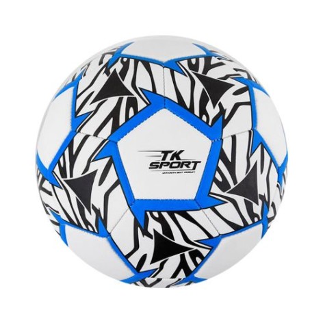 Мяч футбольный "TK Sport", бело-синий