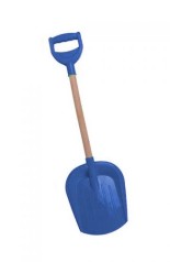 Уценка. Лопатка малая с деревянной ручкой (синяя) - трещина посередине