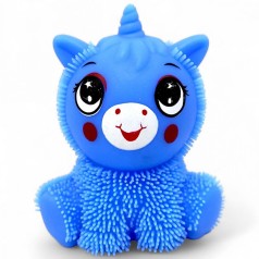 Игрушка-светяшка "Единорог Лохматик" (10 см) синий