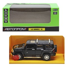 Машинка металлическая "Hummer H3" из серии "Автопром" (черная)