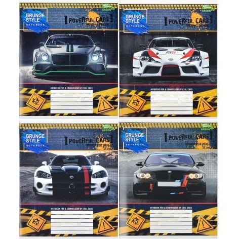 Тетрадь цветная 48 листов, клетка (16 штук в упаковке)