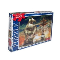Пазлы "Морской бой", 260 элементов