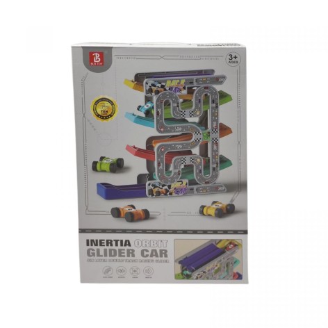 Трек 6 уровней, 10 машинок, в коробке