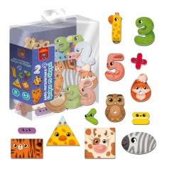 Гра розвиваюча Vladi Toys магнітна. Диво-математика. Цифри та фігури. VT5411-19