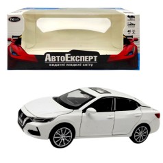 Машинка "Авто Експерт" металопластик, 1:32, звук, світло, інерція, відкриваються двері (БІЛИЙ)