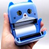 Принтер, Bluetooth, встроенный аккумулятор, type-C, черно-белая печать, приложение, 1 рулон термобумаги, в коробке (Розовый)