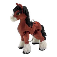 Брелок 3D печать "Лошадка" микс