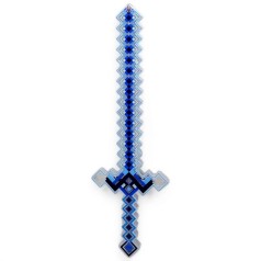 Меч "Майнкрафт/Minecraft" 58,5 см (світло, звук) блакитний