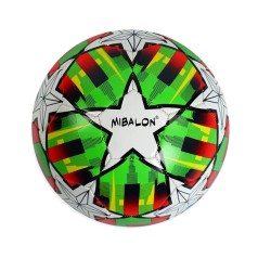 Мяч футбольный "Mibalon" №5, зеленый (PVC)
