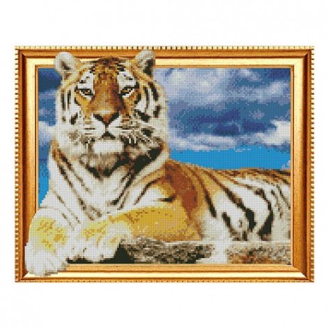 Алмазна мозаїка "Гордий тигр"
