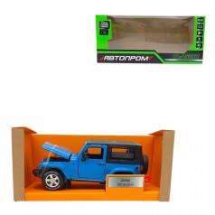 Машина мет. Jeep Wrangler, батар., свет,звук,откр. двери