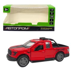 Машинка металлическая "АВТОПРОМ, FORD PICUP", КРАСНЫЙ (коробка - 15х7х7 см)