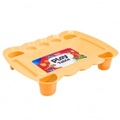 Игровой столик для песка и пластилина (оранжевый)
