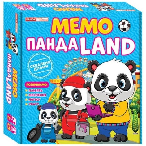 Игра Мемо "Панда LAND" обучающие игры (укр)