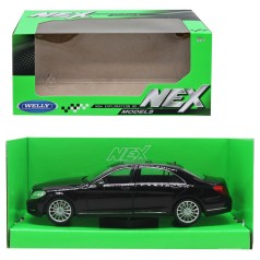 Машина металл Mercedes-Benz S-Class 1:24 черная