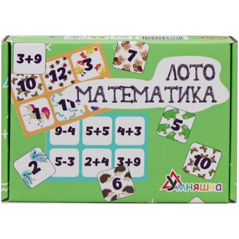 Розвиваюча настільна гра "Лото математика"