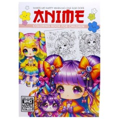 Раскраска "Аниме" 21х29,7 см., 8 листов