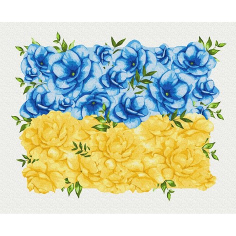 Картина по номерам "Цветущий флаг ©Светлана Драб" ★★★★