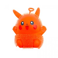 СВЕТЯЩИЙСЯ СИЛИКОНОВЫЙ АНИМЕ ПИКАЧУ 10 см. (Оранжевый)