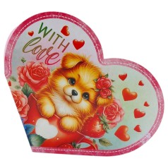 Открытка поздравительная "Валентинка" 17,3х9.4 см