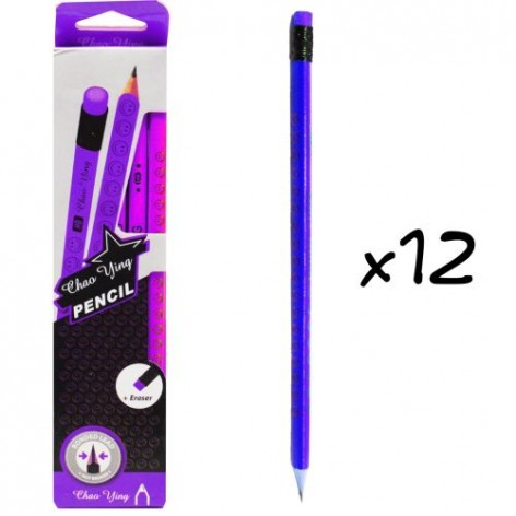Простые карандаши "Chao Ying", 12 шт. (фиолетовый)